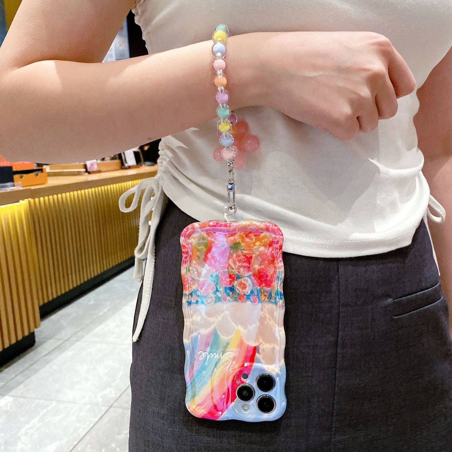 Ahora - Oil Painting Rainbow Blossoms Phone Case