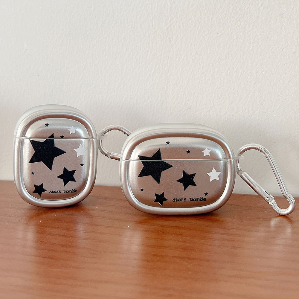 Prixshop - Plating Silver Stars AirPods Cases