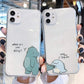Ahora - Cute Green Dinosaur Couple iPhone Case