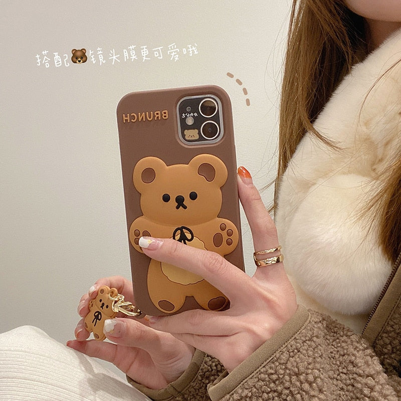 Ahora - 3D Teddy Phone Case